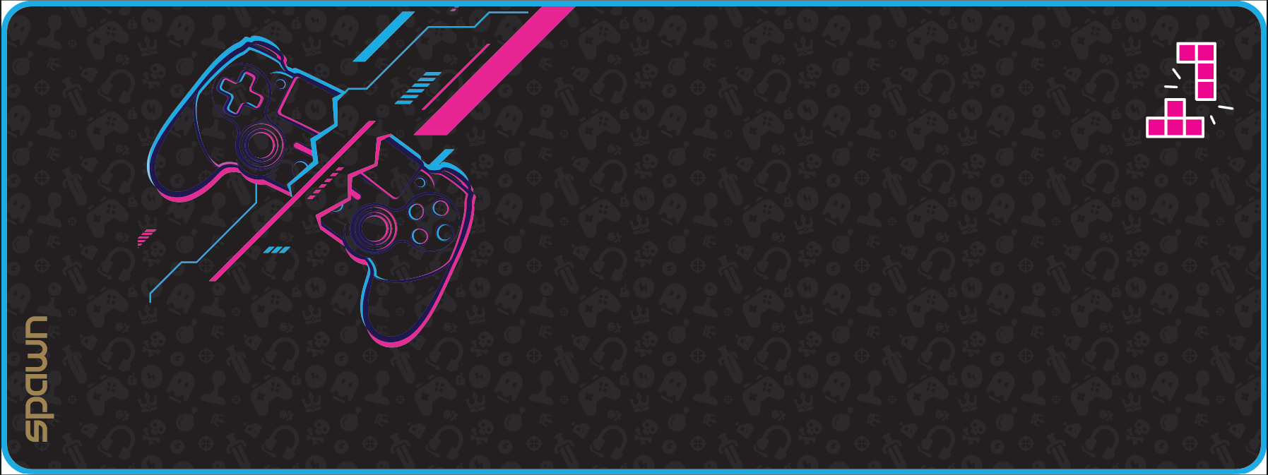 SPAWN MOUSE PAD NEON GAMER - XL