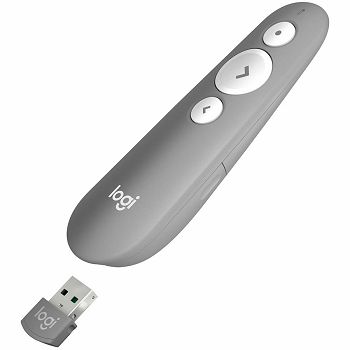 LOGITECH R500s Laser Presentation Remote - MID GREY - 2.4GHZ/BT- EMEA