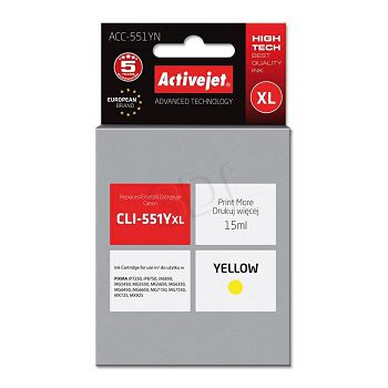 ActiveJet yellow ink Canon CLI-551YXL