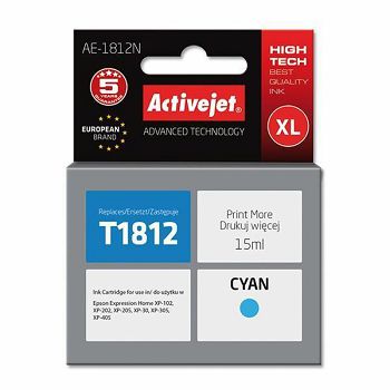 ActiveJet cyan ink Epson T1812