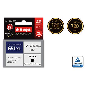 Activejet black ink HP 651 C2P10AE