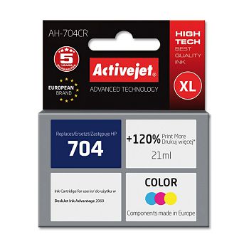ActiveJet color ink HP CN693AE 704