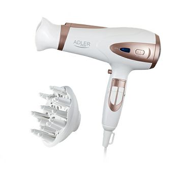 Adler ionic hair dryer 2200W AD 2248 white