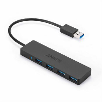 Anker Ultra Slim 4-port USB 3.0 hub black