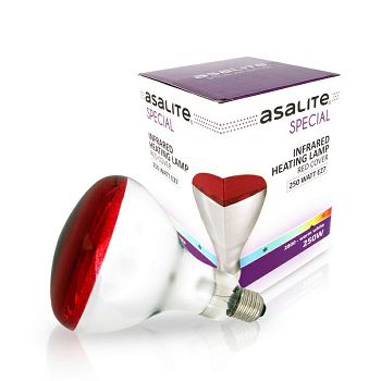 ASALITE IR lamp E27 250W 2800K red