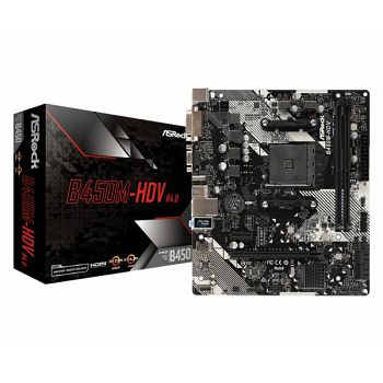 Asrock B450M-HDV R4.0, 2xDDR4, S.AM4