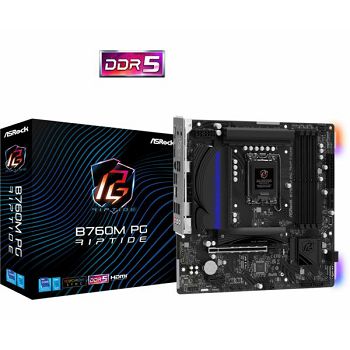 Asrock Intel LGA1700 B760M PG RIPTIDE, DDR5, S.1700