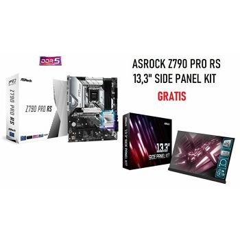 ASRock Z790 Pro RS, 4xDDR5 + 13,3" Side Panel Kit