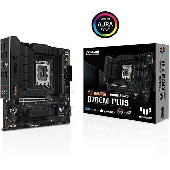 ASUS TUF GAMING B760M-PLUS, DDR5, SATA3, USB3.2Gen2x2, DP, LGA1700 mATX