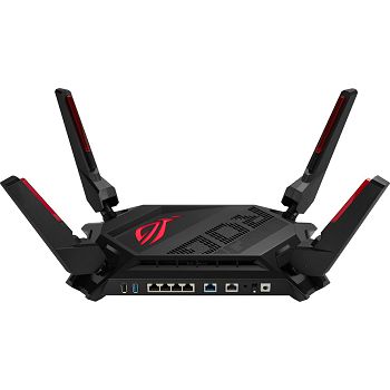 ASUS ROG Rapture GT-AX6000 Gaming WIFi 6 Dual-Band AX6000 wireless router, 802.11a/b/g/n/ac/ax, 4804Mbps+1148Mbps