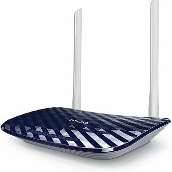 TP-Link AC750 Archer C20 bežični usmjerivač (Dual-Band Router) 300Mbps/433Mbps (2.4GHz/5GHz), 802.11a/b/g/n/ac, 1×WAN, 4×LAN, WPS, 3×fiksna antena