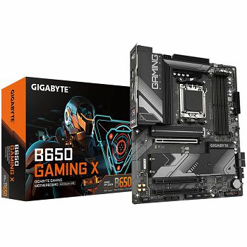 GIGABYTE B650 GAMING X (AM5, 4xDDR5 128, 1x PCI-E 4.0 x16x16, 2x PCI-E 3.0 x16x1, 4x SATA, 3x M.2 PCIe 4.0, 3x USB Gen1, 1x USB Gen2, 3x USB 2.0, 1x USB 3.2 Gen 2 Type-C, 1xHDMI, 1xD