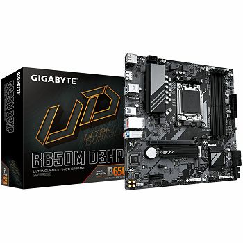 GIGABYTE B650M D3HP (AM5, 4xDDR5, 1xHDMI, 2xDP, 2.5GbE LAN, mATX, Retail)