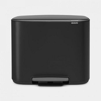 Brabantia pedal bin 3x11L black 121104