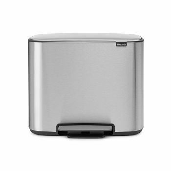 Brabantia pedal bin 3x11L silver 121128