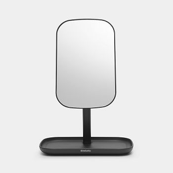 Brabantia ReNew mirror with dark gray storage container