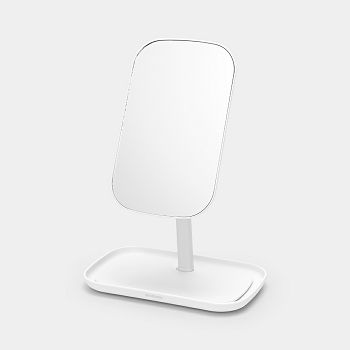 Brabantia ReNew mirror with storage container dark white