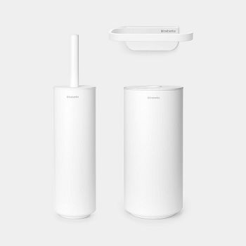 Brabantia MINDSET three-piece bathroom set white