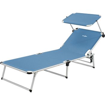 BRUNNER lounger with canopy MALIBU 0410011N.C30 St. blue
