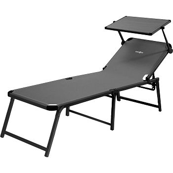 BRUNNER sun lounger with canopy MARBELLA 0410022N.C06 black