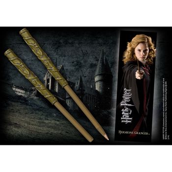 NOBLE COLLECTION - HARRY POTTER - WANDS - HERMIONE WAND PEN AND BOOKMARK - 812370015061