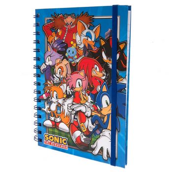 PYRAMID SONIC THE HEDGEHOG (GREEN HILL ZONE GANG) A5 WIRO NOTEBOOK - 5056480391812