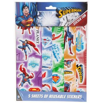DC SUPERMAN 5 SHEET STICKER PACK - 5025572654531