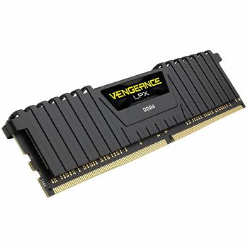 DDR4, 3200MHz 8GB 1x8GB DIMM, 16-18-18-36, XMP 2.0, Vengeance LPX Black Heatspreader, Black PCB, 1.35V, for Ryzen/AM4