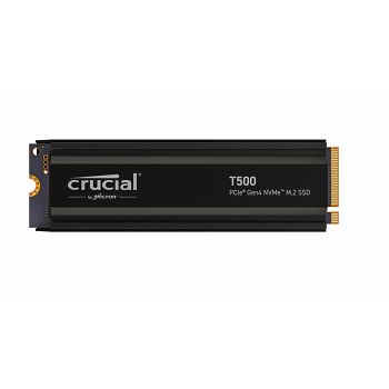 Crucial T500 1TB PCIe Gen4 NVMe M.2 SSD with cooler