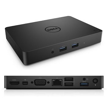 Dell Dock WD15 USB-C; + 130W adaptér;3xUSB 3.0, 2xUSB 2.0, VGA, HDMI, miniDisplayPort, RJ45
