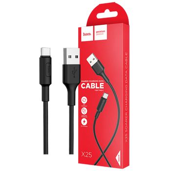 hoco. USB kabel za smartphone, USB type C kabel, 1 met., 2 A, crna - X25 Soarer USB type C, Black