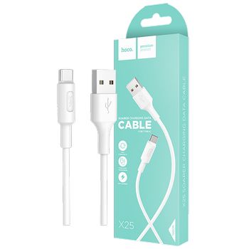 hoco. USB kabel za smartphone, USB type C kabel, 1 met, 2 A,bijela - X25 Soarer USB type C, White