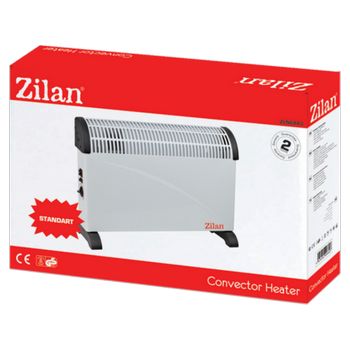 Zilan Grijalica, konvektor,  2000 W, podesiv termostat, crna - ZLN6843/BK