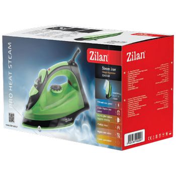 Zilan Glačalo na paru, 2200 W, Anticalc And Drip, zeleno/crna - ZLN2189 (ZLN2188GR)