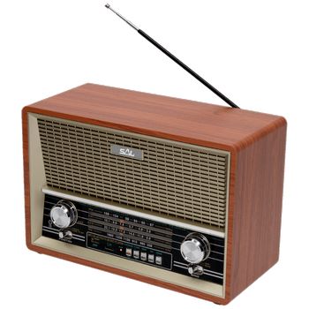 SAL Retro radio + BT bežični zvučnik, 4in1, FM, MP3, AUX - RRT 4B