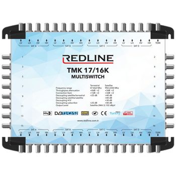 REDLINE Multišalter 4 satelita na 16 utičnica,kaskadni(bez adaptera) - TMK 17/16K