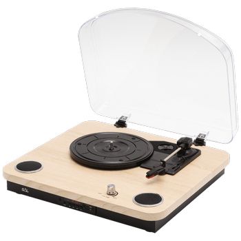 SAL Retro gramofon drvo + BT bežični zvučnik, 4in1, FM, MP3, AUX - RRT 12B