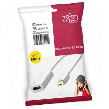 ZED electronic Kabel Display Port Mini na HDMI, dužina 0.15 m - DPM-HDMI/0.15