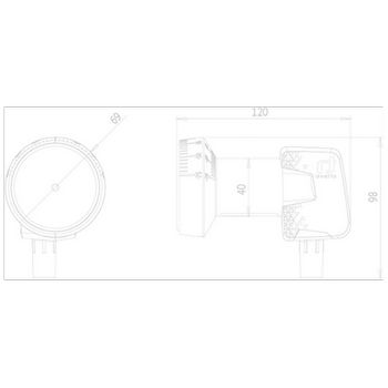 Inverto LNB Single, šum 0,3dB, Home Pro, DVB-S2 ( HD - UHD ) - IDLH-SNL410-HMPRO-OPN