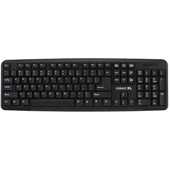 Connect XL Tipkovnica sa Qwerty rasporedom, USB, crna boja - CXL-K100