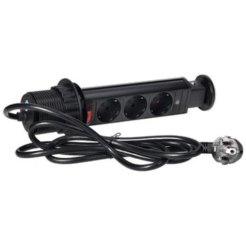 Orno Produžni kabel sa 3 x Schuko utičnice, ugradbena - OR-AE-1347(GS)/B