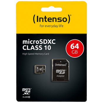 (Intenso) Micro SD Kartica 64GB Class 10 sa adapterom - SDXCmicro+ad-64GB/Class10