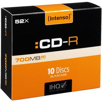 (Intenso) CD-R 700MB (80 min.) pak. 10 komada Slim Case - CD-R700MB/10Slim