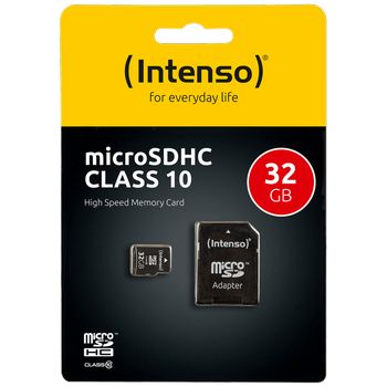 (Intenso) Micro SD Kartica 32GB Class 10 (SDHC & SDXC) sa adapterom - SDHCmicro+ad-32GB/Class10