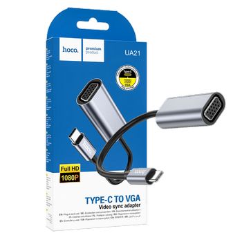 hoco. Adapter USB type C na VGA - UA21