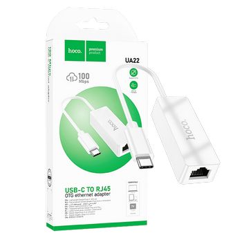 hoco. Adapter USB type C na LAN - UA22 type C