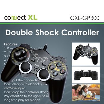 Connect XL Gamepad za PC sa vibracijom, 14 tipki/tastera, Double Shock - CXL-GP300