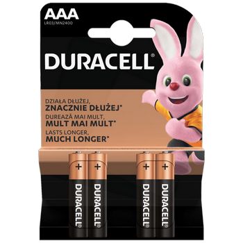 Duracell Baterija alkalna, AA, 1,5 V, blister 4 kom. - Micro AAA B4