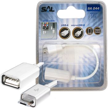 SAL USB micro OTG kabel, dužina 16 cm, USB 2.0 - SA 044