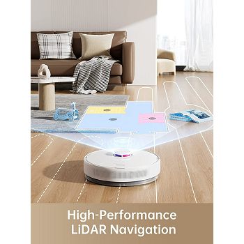 Dreame D10 Plus robotic vacuum cleaner with self-emptying station